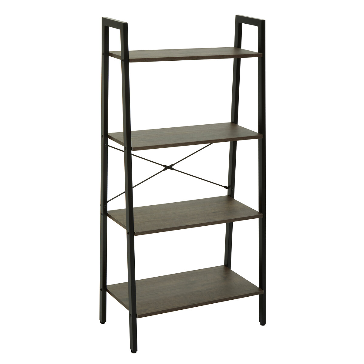 Harlan 4-Tier Ladder Shelf brown              , SO'HOME
