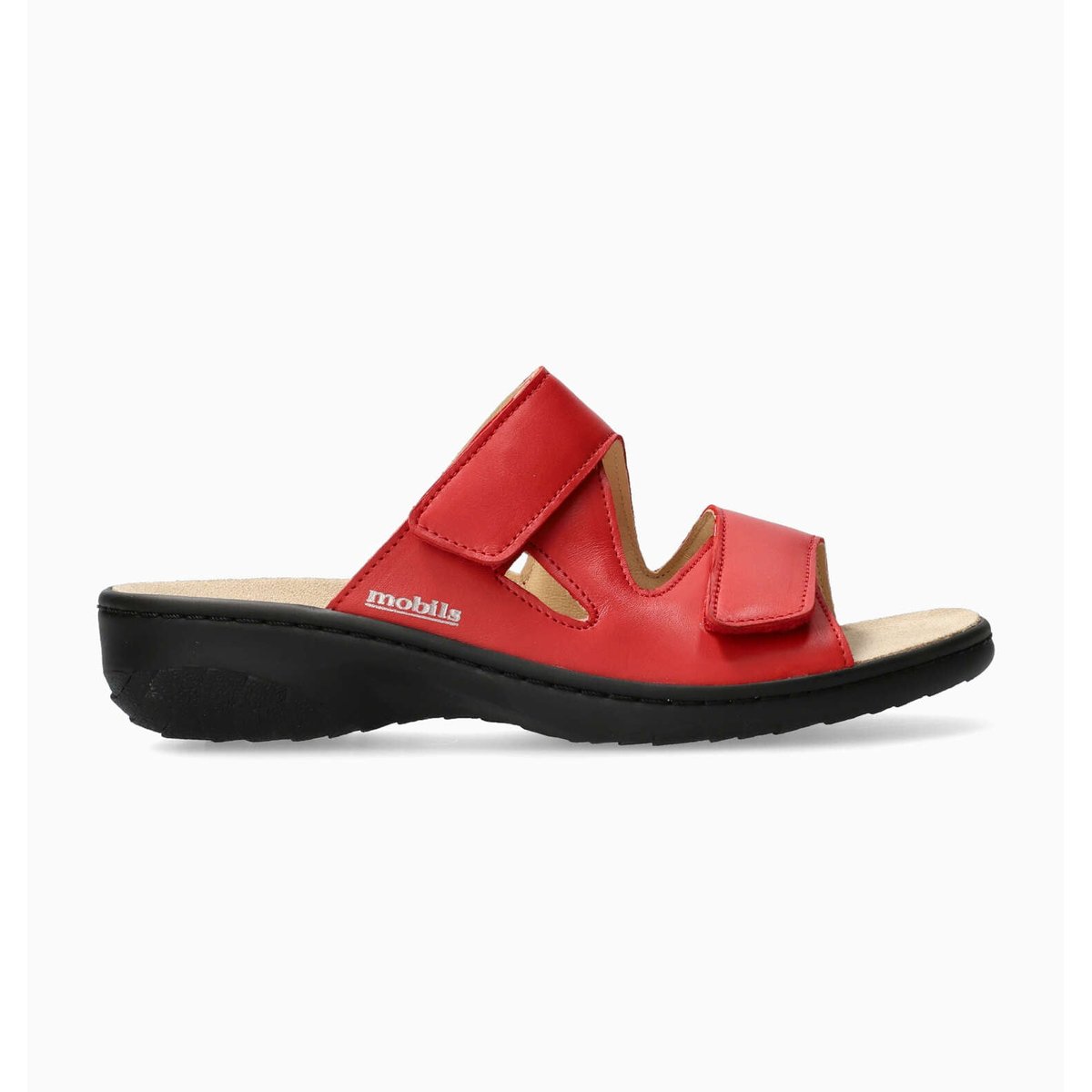 Sandales en cuir GEVA rouge ecarlate p5142758, MEPHISTO
