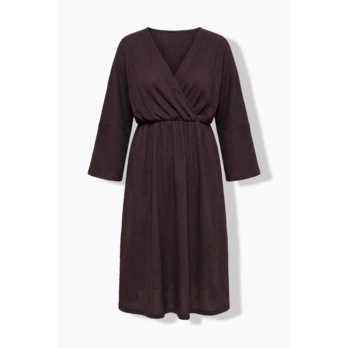Robe esprit cache-cœur acajou, ULLA POPKEN