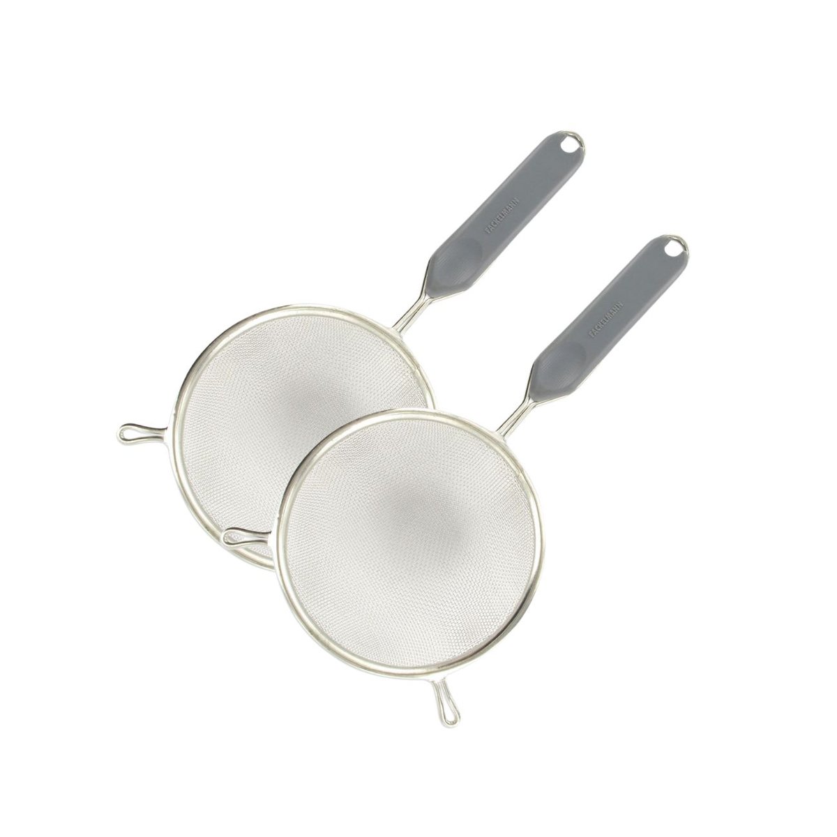 Set de 2 ustensiles de cuisine passoire en plastique BASIC blanc|vert|gris|noir, FACKELMANN