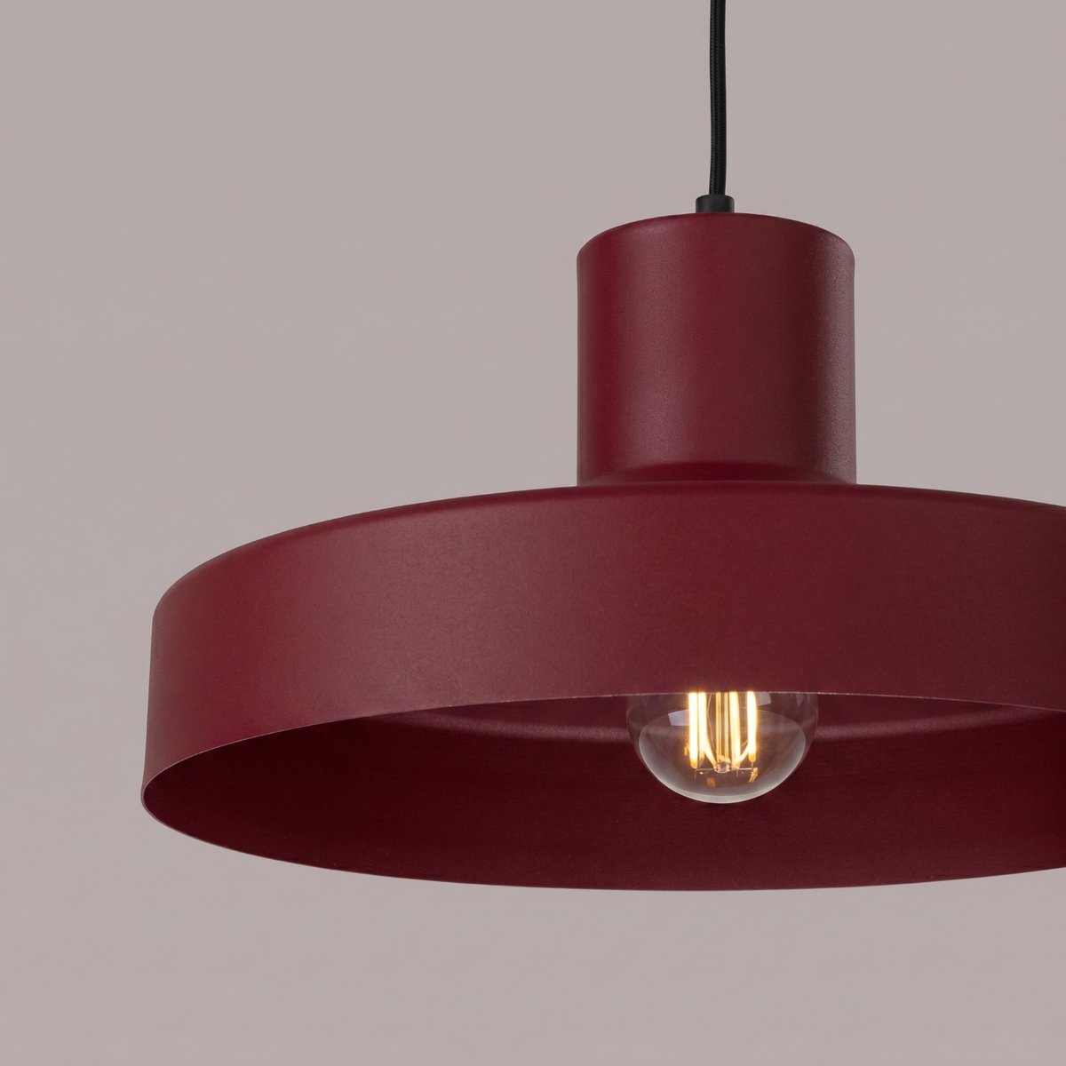 Suspension Acier Bordeaux E27 1 BILO bordeaux, EDEN