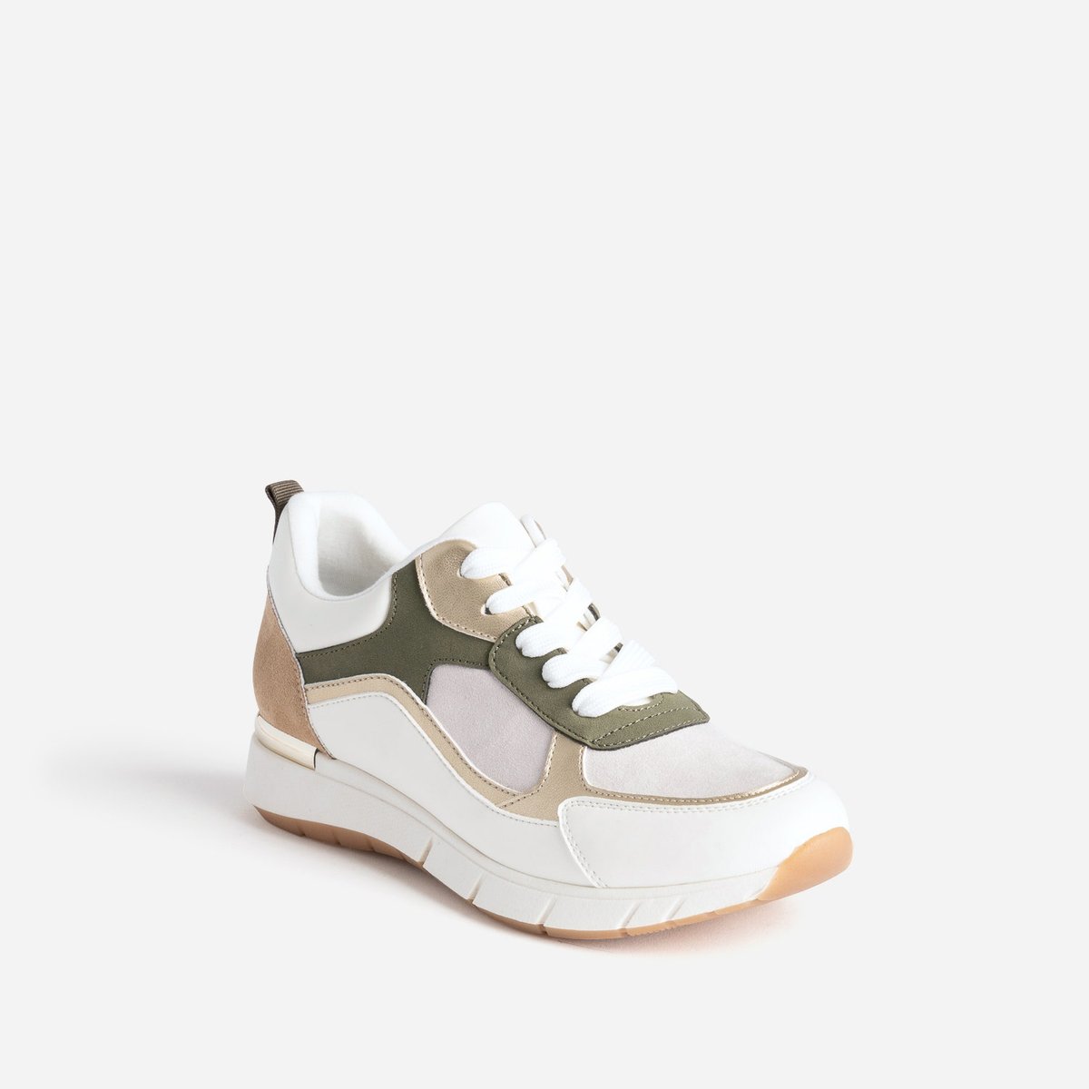 Basket PAULE. blanc/kaki, ERAM