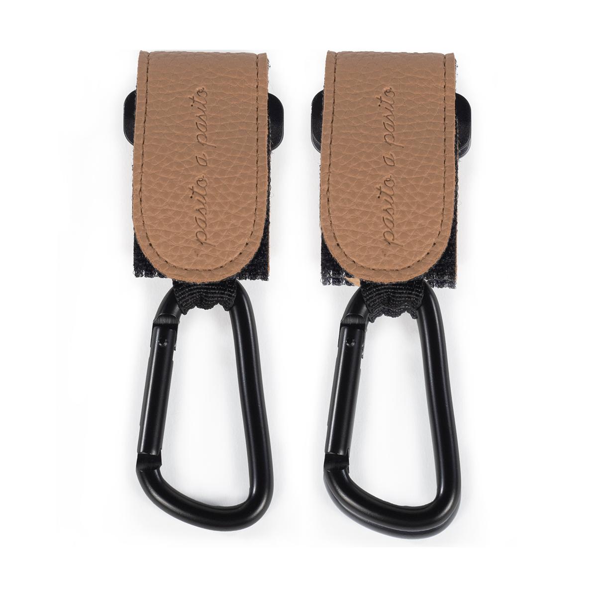Lot de 2 crochets pour poussette taupe, PASITO A PASITO