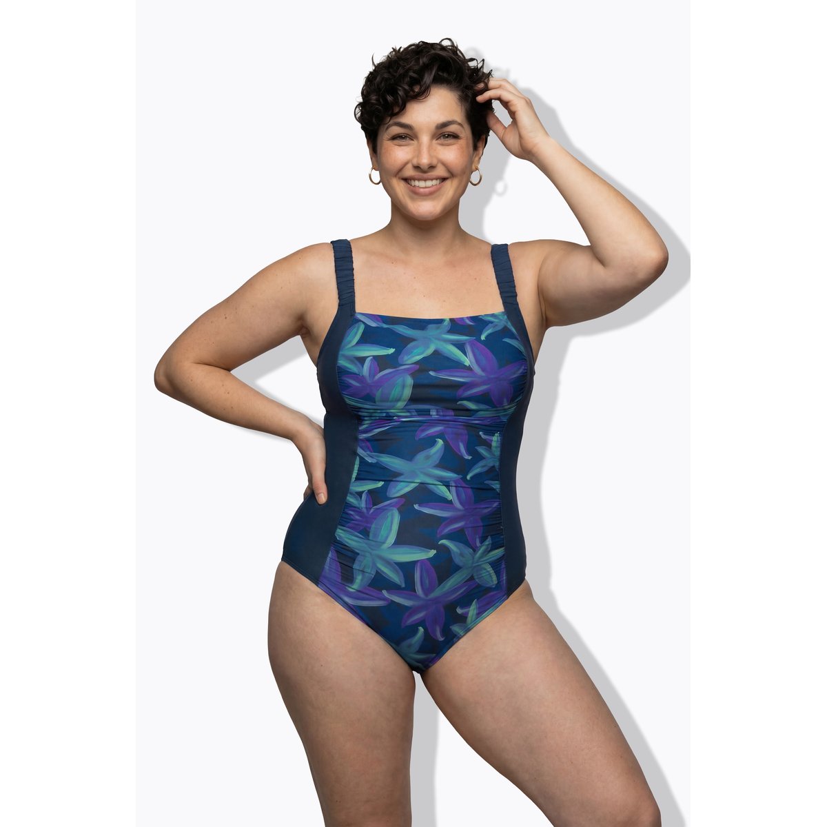 Maillot de bain, bonnets souples bleu foncé, ULLA POPKEN
