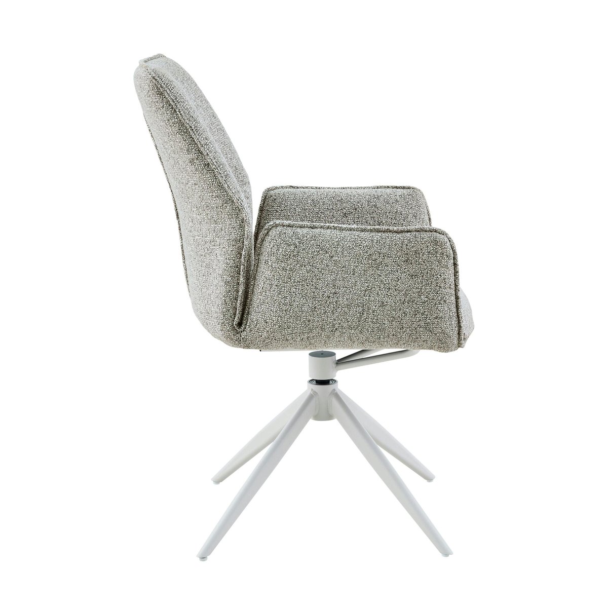 Chaise pivotante à accoudoirs (lot de 2) CORTINA greige, PIER IMPORT