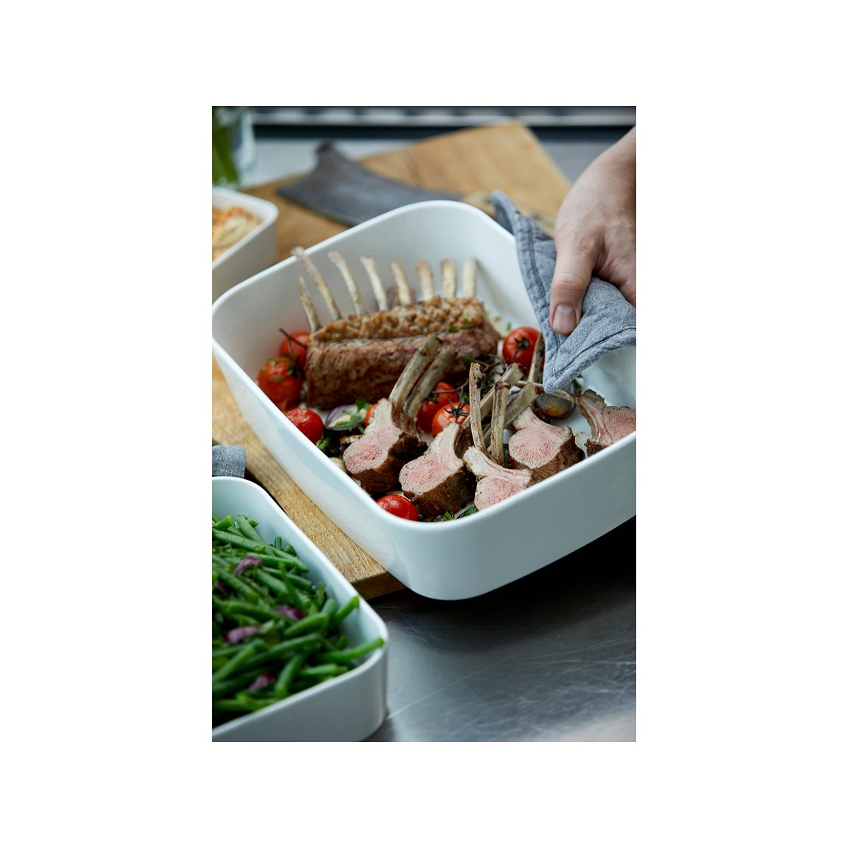 Plat de cuisson au four MODULA blanc, ROSTI