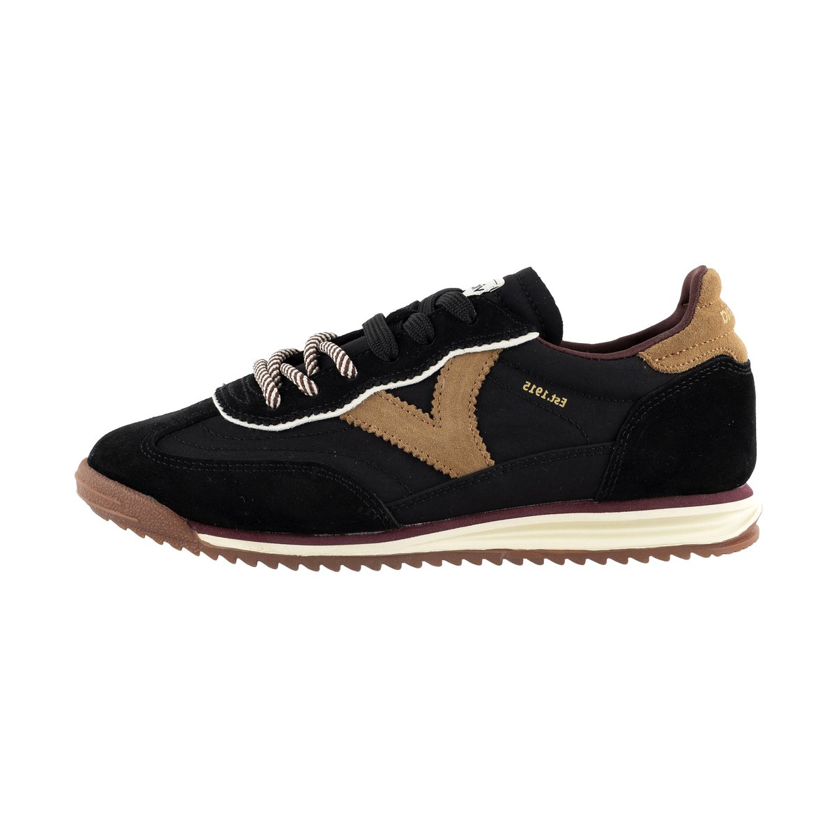 Basket Basse Cuir noir, VICTORIA