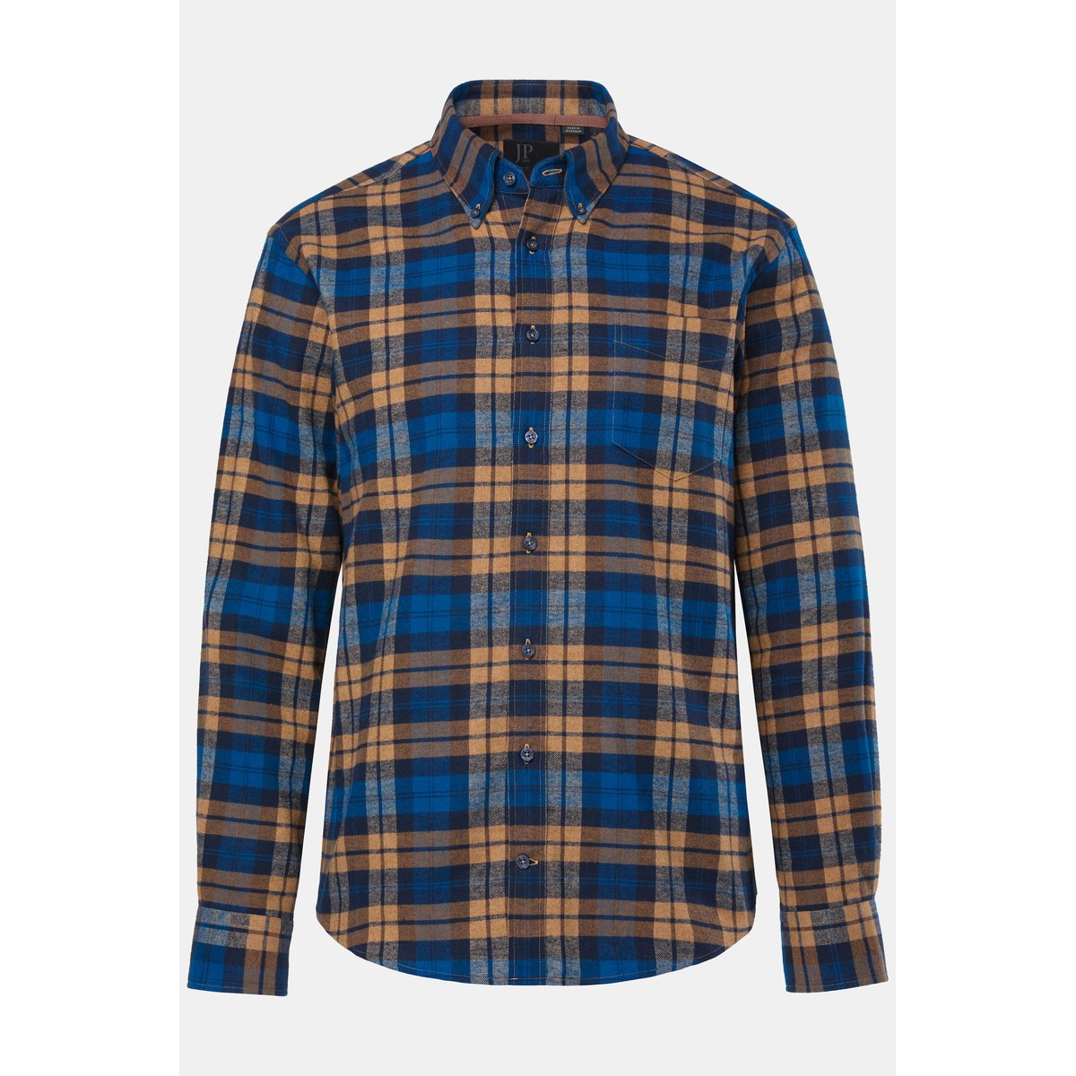 Chemise en flanelle à carreaux cannelle, JP1880