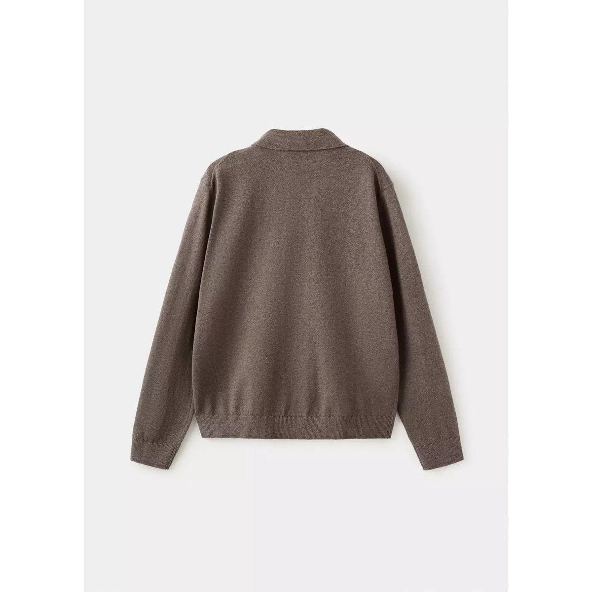 Pull-over maille col polo marron, MANGO KIDS
