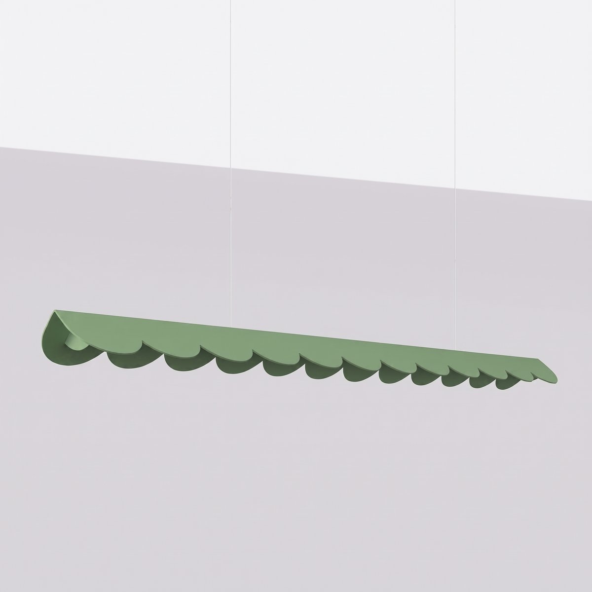 Suspension Aluminium Sauge LED 1 Biscuit sauge, EDEN