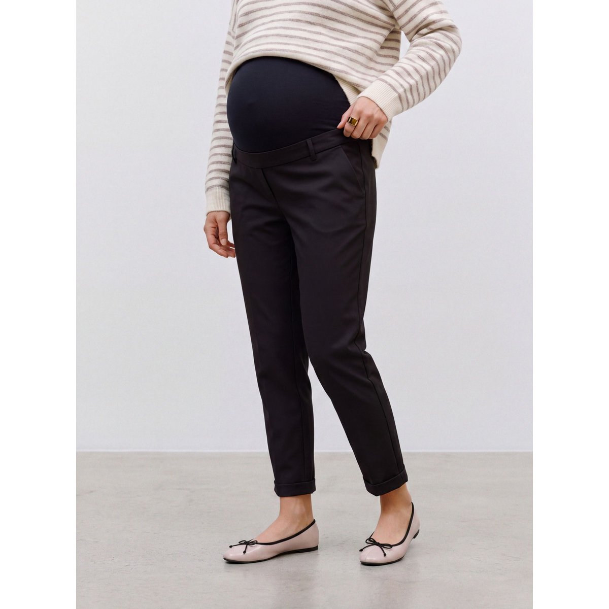 Pantalon noire - black, MAMA LICIOUS