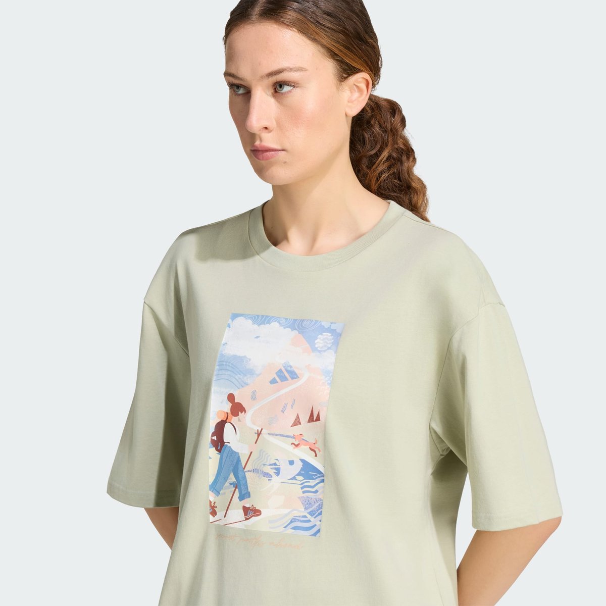 T-Shirt Graphique Terrex Secret Paths Ahead T-Shirt Graphique Terrex Secret Paths Ahead halo green, adidas Performance