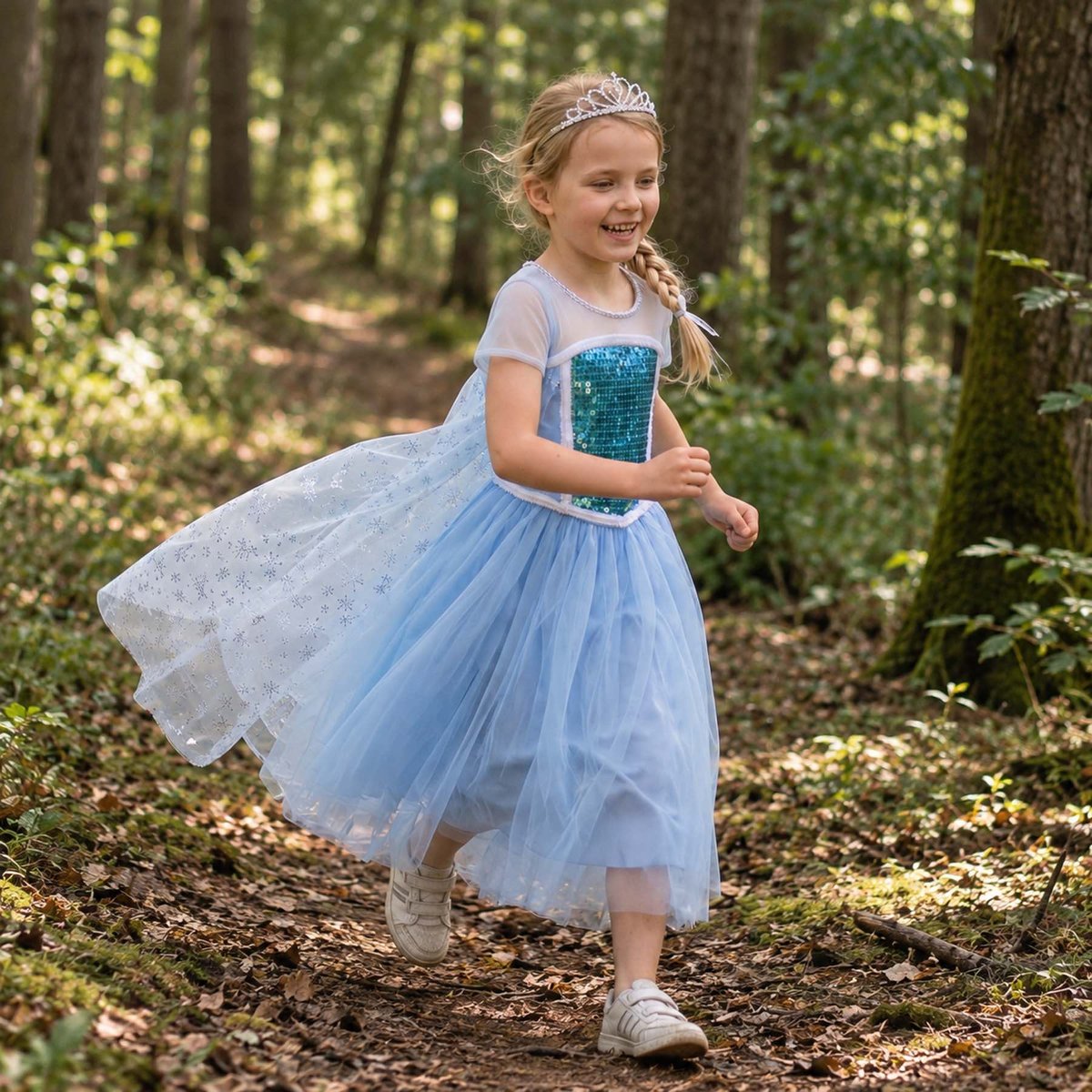 Déguisement enfant robe de Princesse Elsa bleu, SEVIRA KIDS