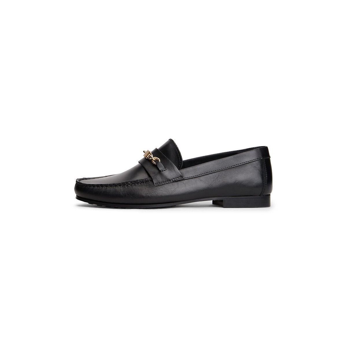 Mocassini in pelle Chain nero , TOMMY HILFIGER