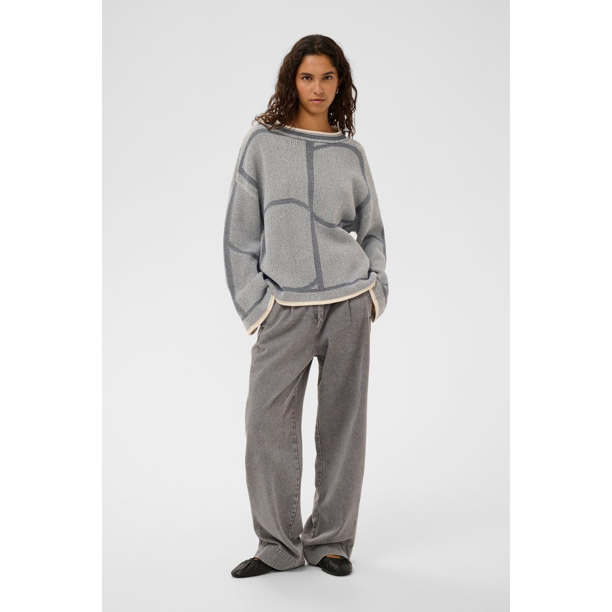Pullover tricoté noir india ink, SOAKED IN LUXURY