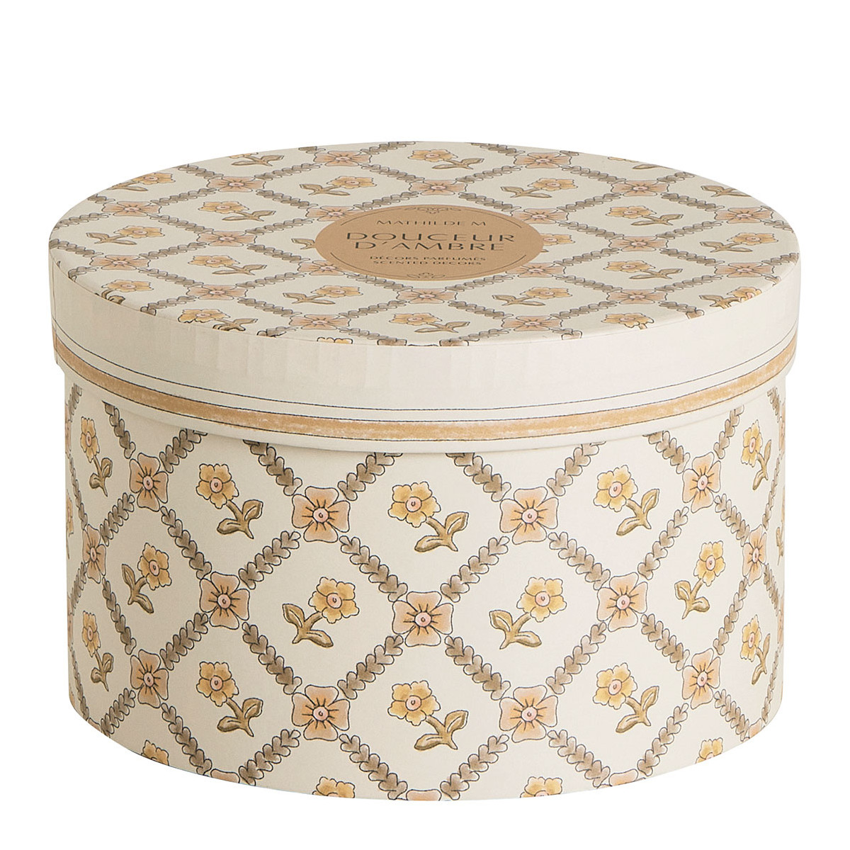 Coffret de 5 décors parfumés - Douceur d'Ambre orange, MATHILDE M
