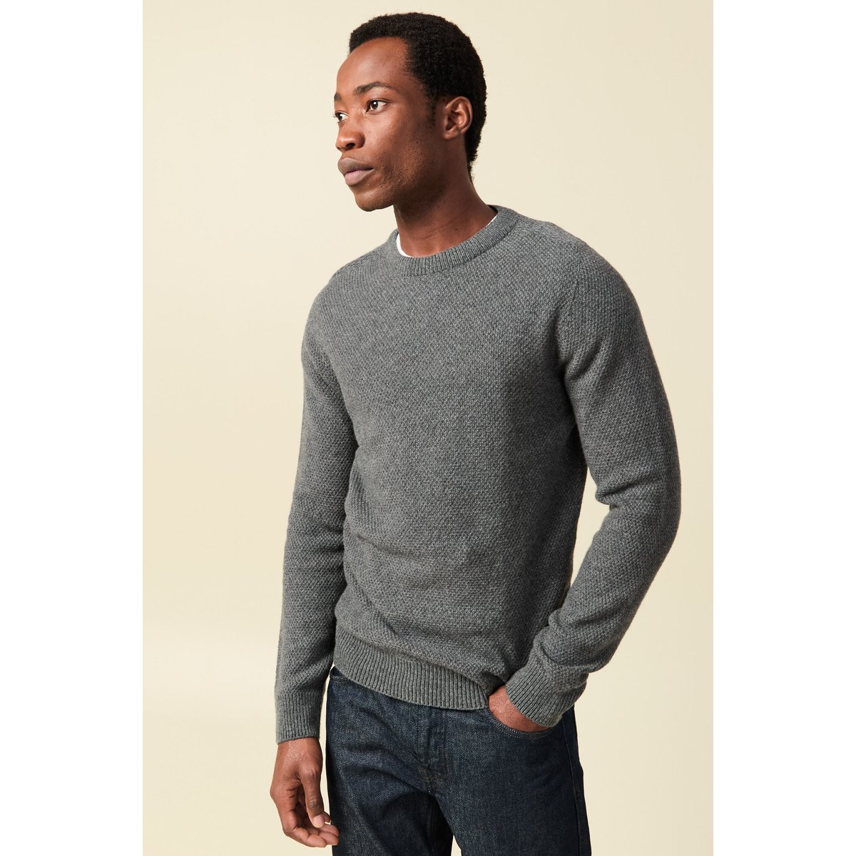 Pull manches longues gris foncé, BONOBO