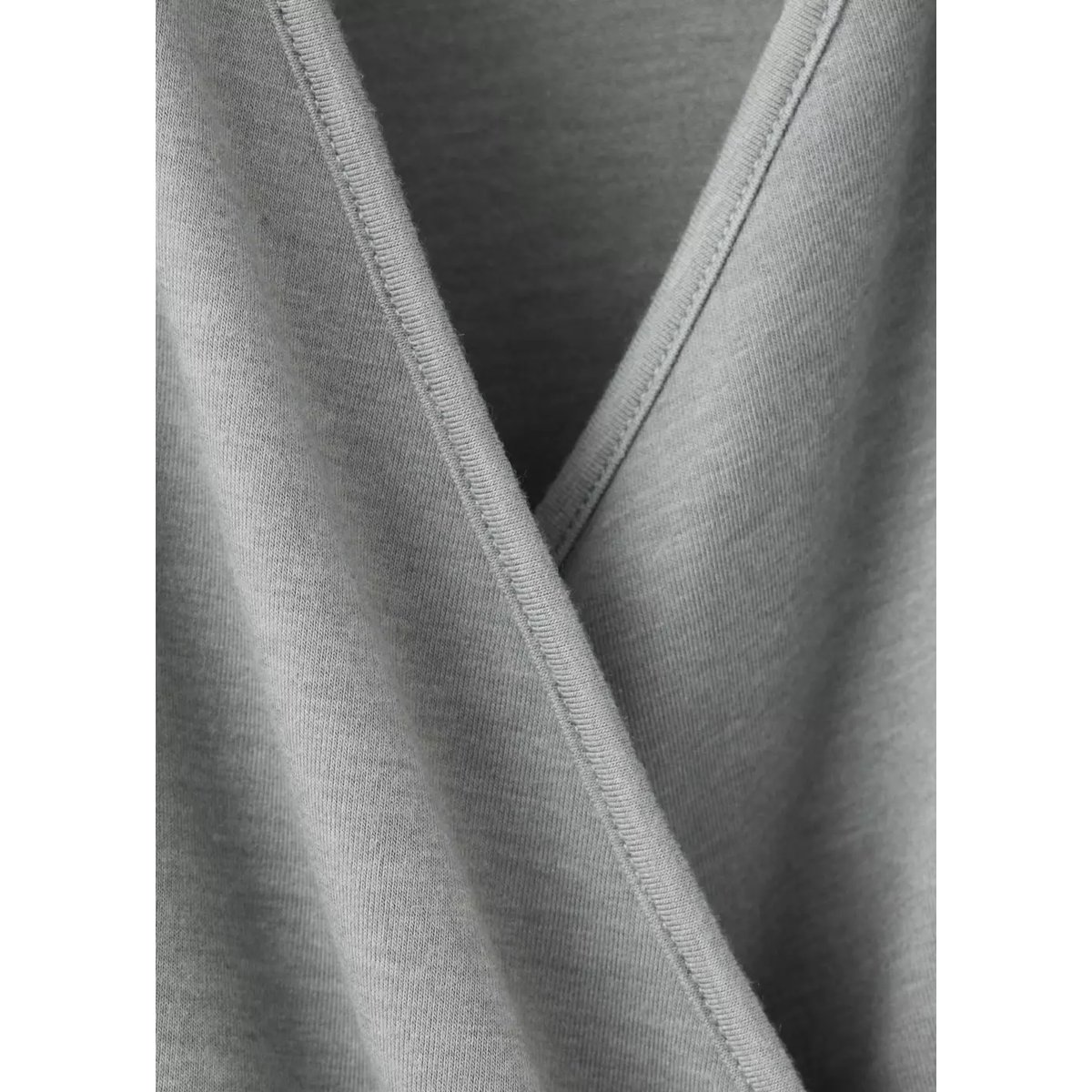 Top croisé avec détail foulard gris, MANGO
