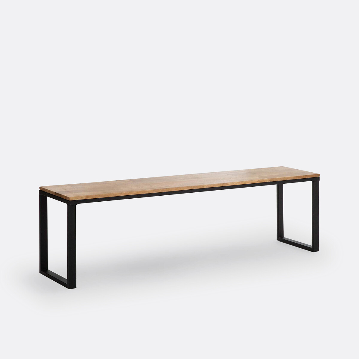 Banc chêne massif abouté vernis L160 cm, Hiba naturel, LA REDOUTE INTERIEURS