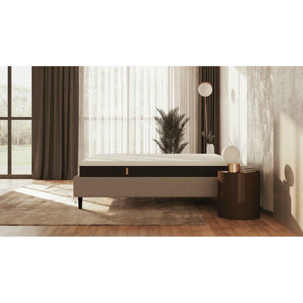Pack Matelas Original + Lit Cocoon Lite blanc/gris, EMMA