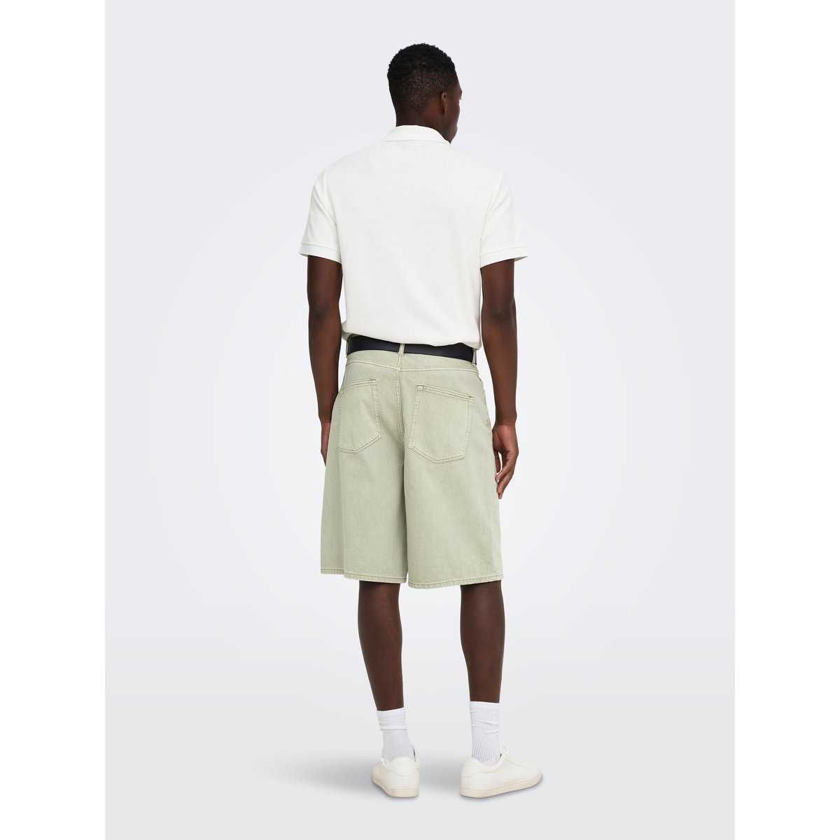 Short En Denim verte - light green denim 1, ONLY & SONS