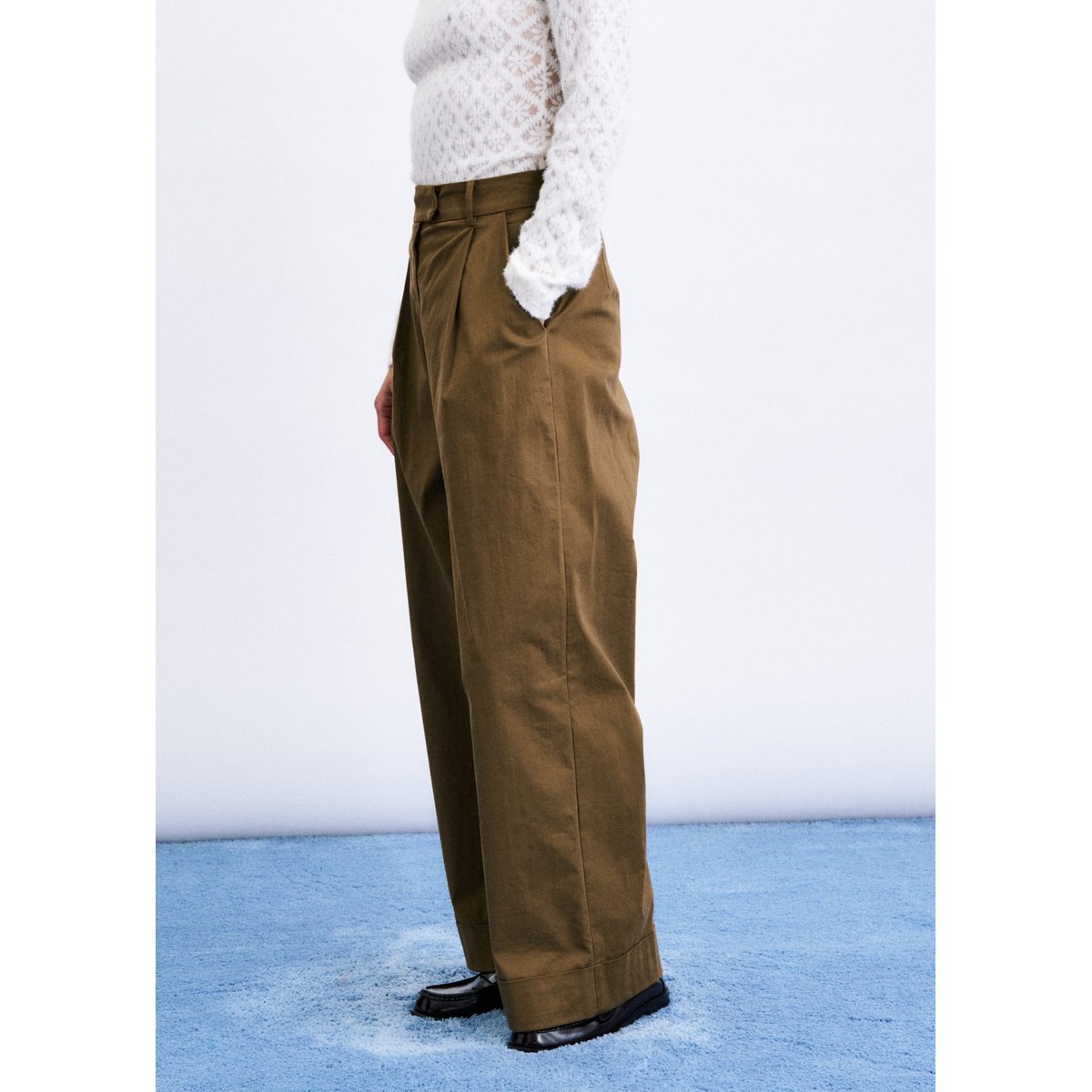 Pantalon Norfolk en coton NORFOLK marron glace, FRNCH