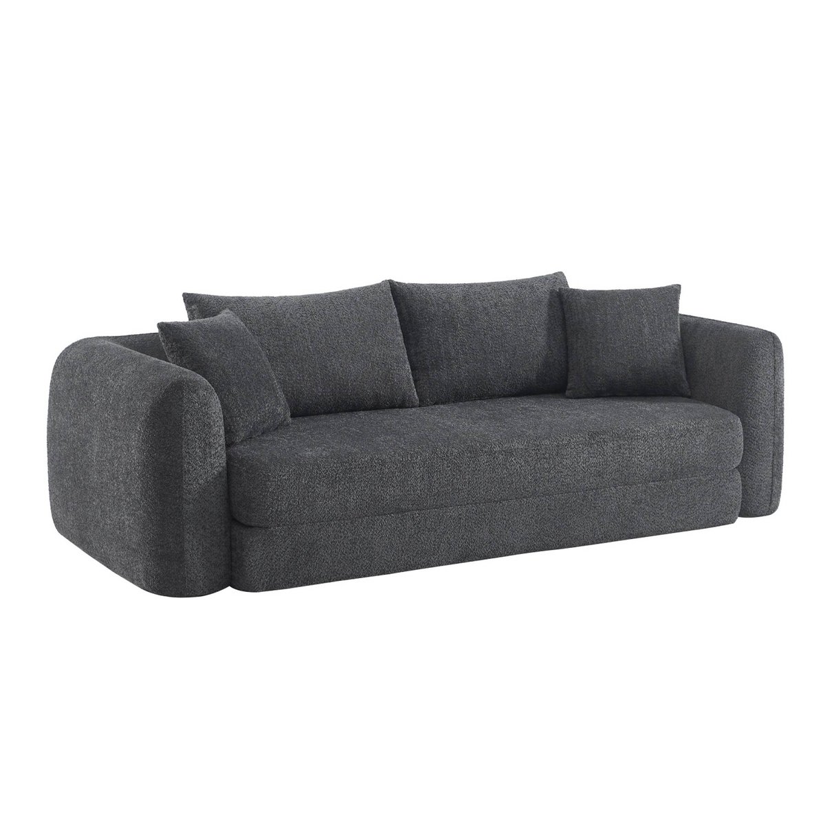 Canapé compressé convertible 3 places SWEEETCH gris foncé, SWEEEK
