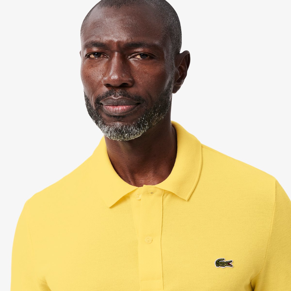 Polo slim maille piquée PH4012 jaune-107, LACOSTE
