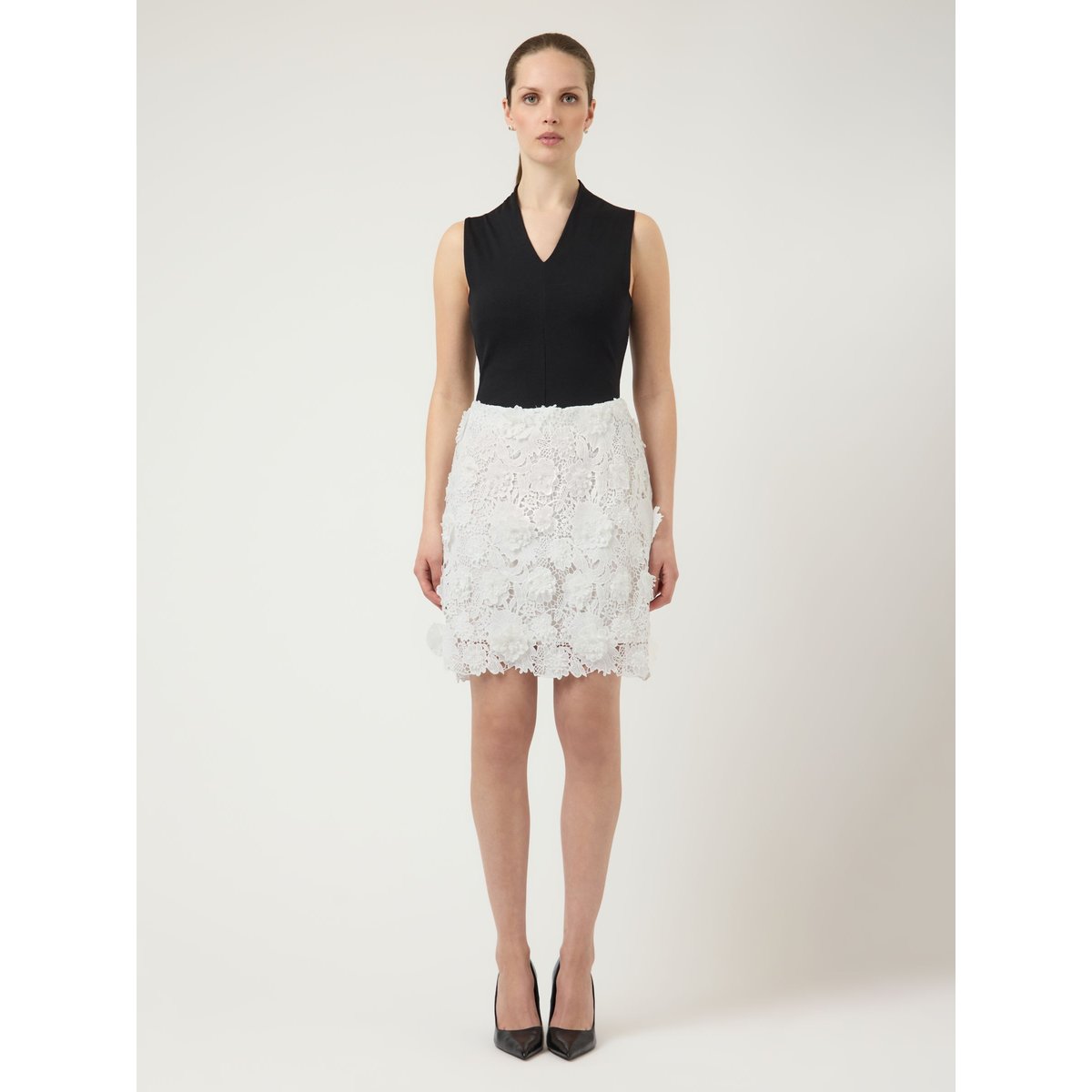 Mini-Jupe star white, YAS