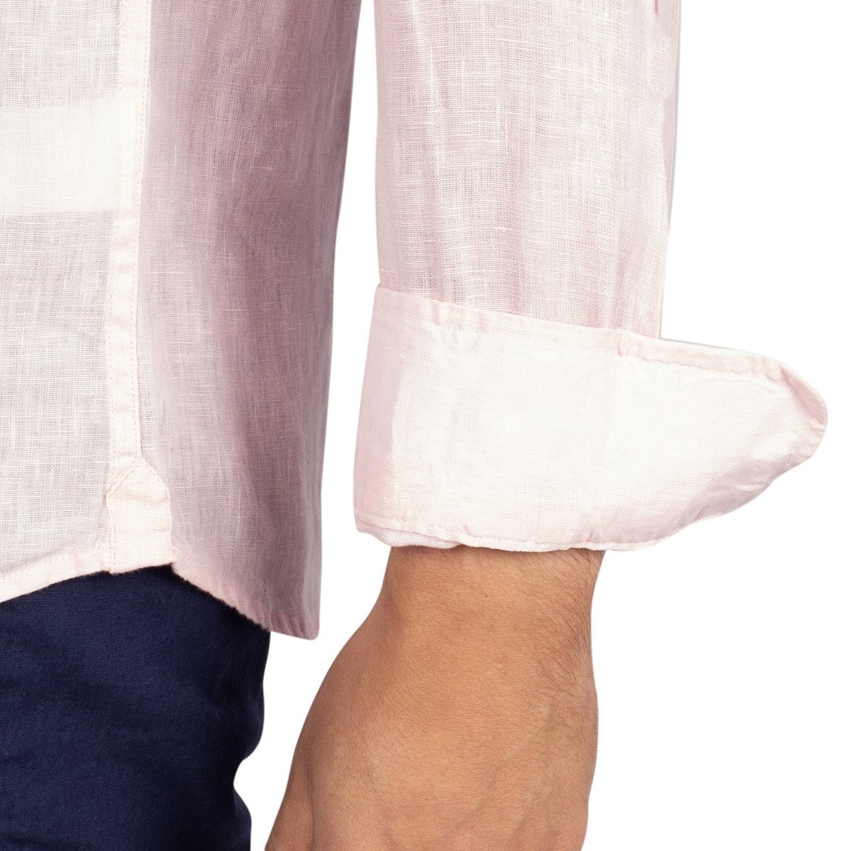 Chemise en lin natural rose, SHILTON