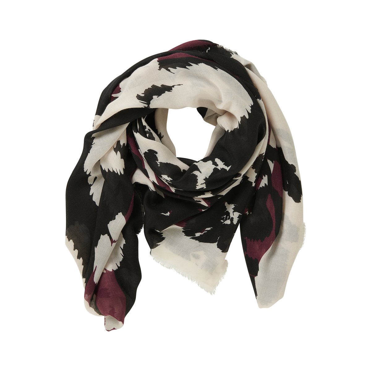 Foulard à imprimé à fleurs cream/dark red, BETTY BARCLAY
