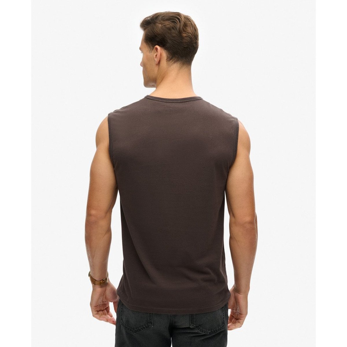Débardeur Tattoo Graphic Coupe Décontractée noir bison, SUPERDRY