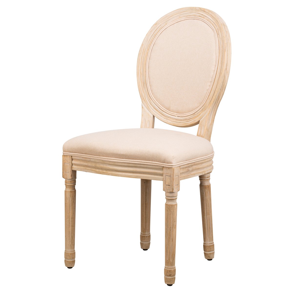 Lot de 2 chaises classiques, RICHELIEU beige, NORDLYS