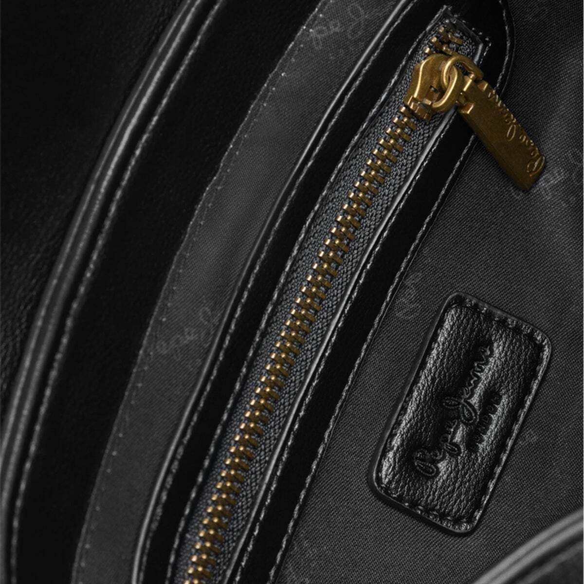 Sac Bandoulière À Rabat Effet Cuir noir, PEPE JEANS