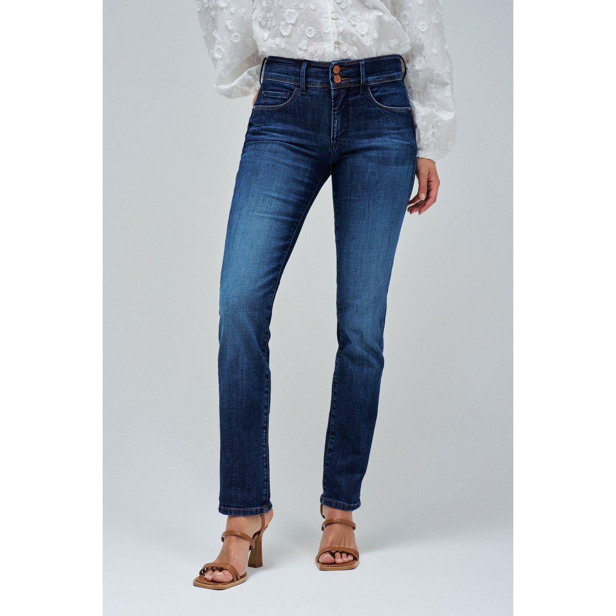JEAN SECRET PUSH IN SLIM bleu denim, SALSA JEANS