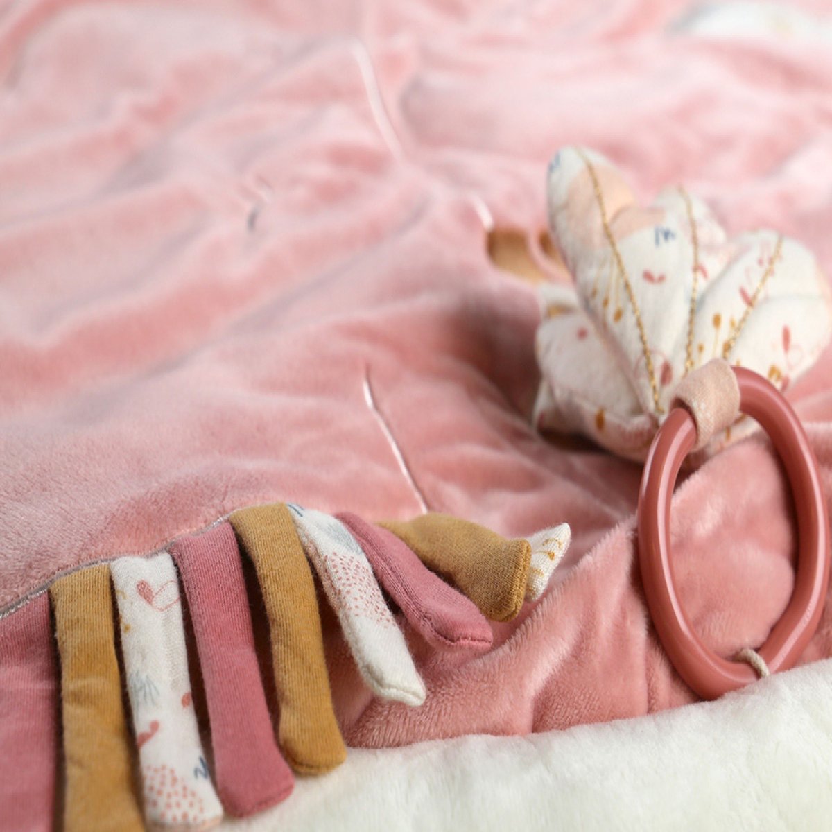 Tapis d'éveil avec arches rose, blanc, NOUKIE'S