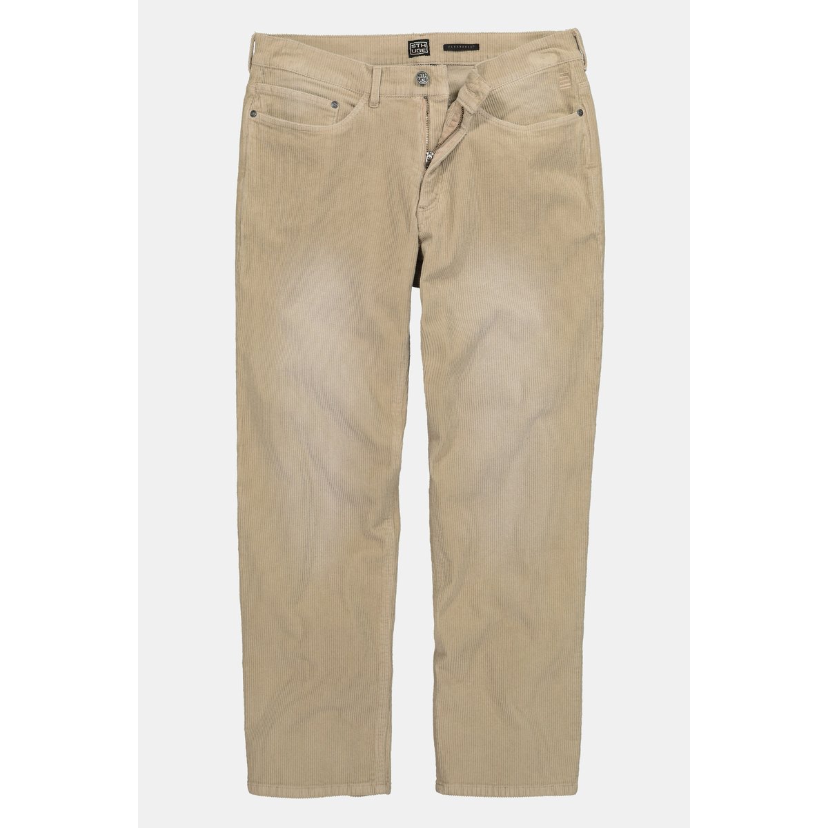 Pantalon en velours côtelé, coupe Baggy Fit marron macchiato, STHUGE