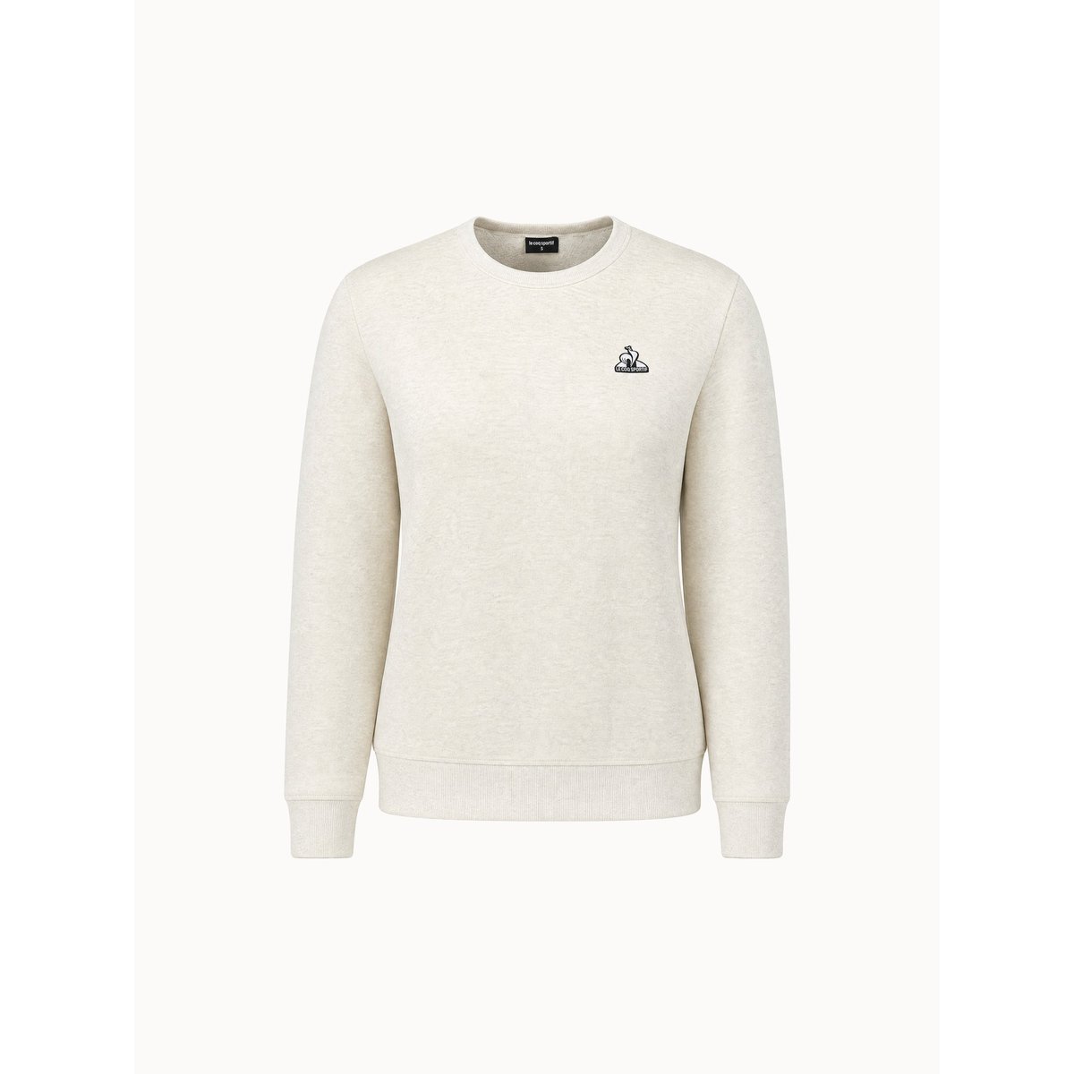 Sweat col rond Contemporain beige, LE COQ SPORTIF