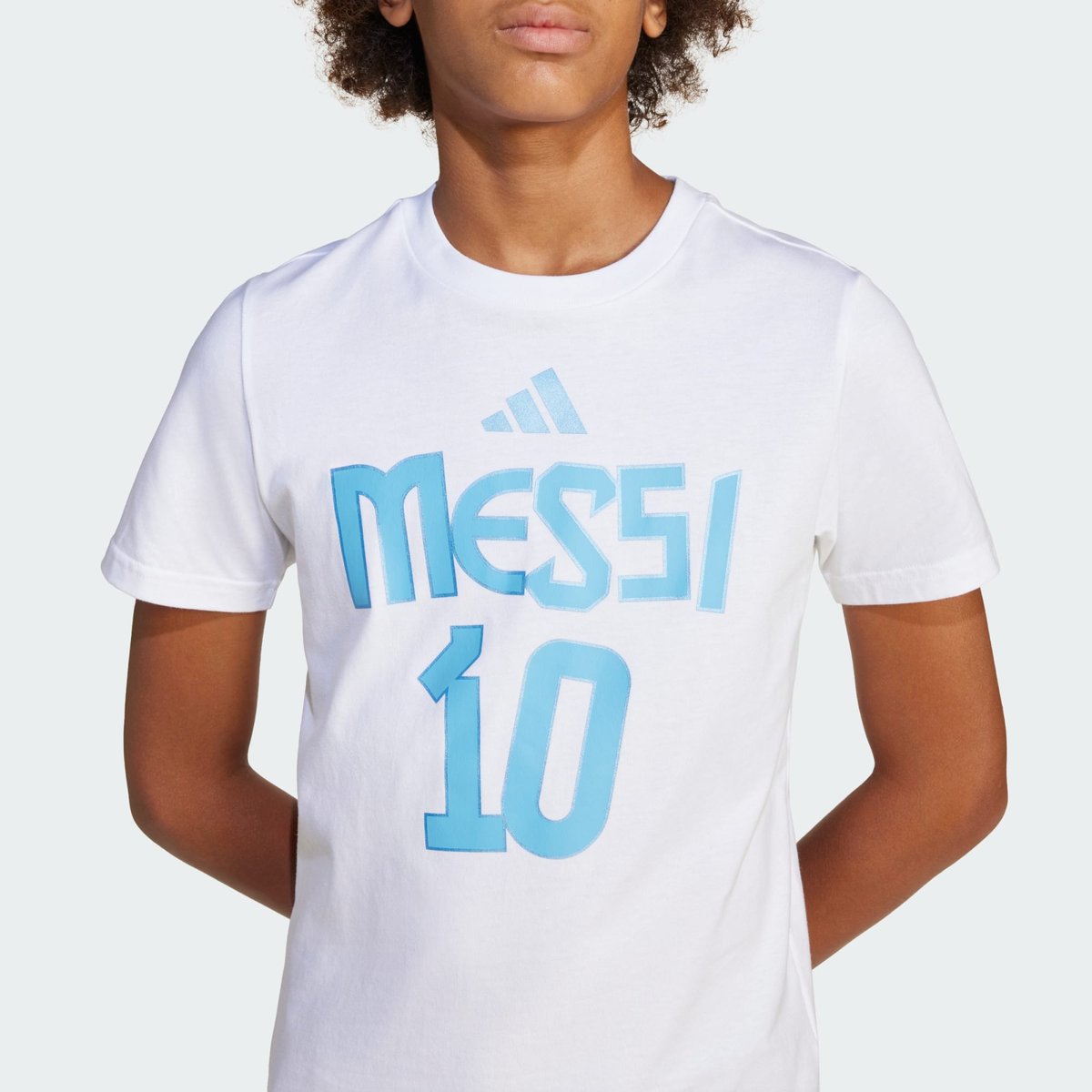 T-shirt graphique Nom et numéro de Messi Enfants white, adidas Performance