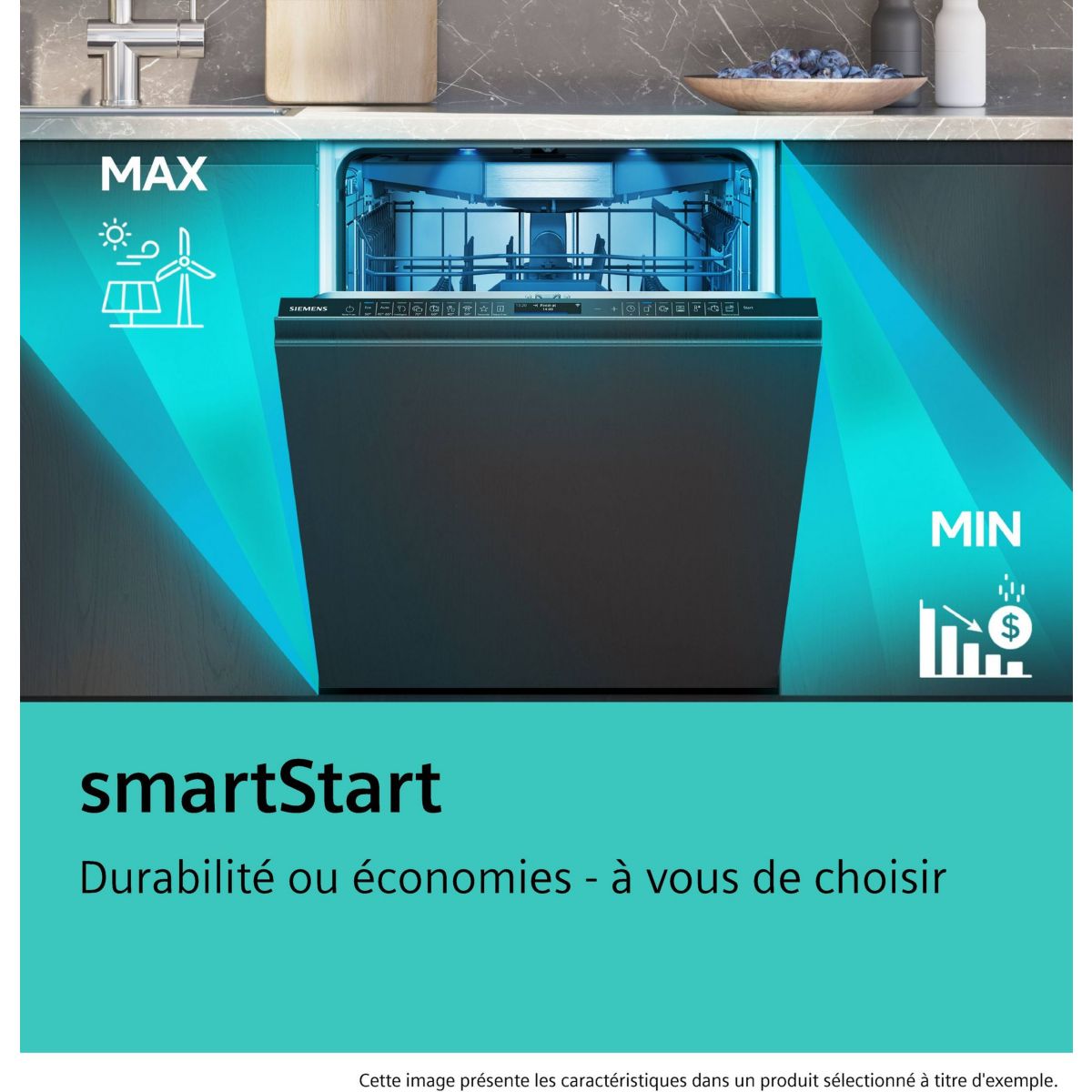 Lave vaisselle encastrable SN95EX22CE couleur unique, SIEMENS