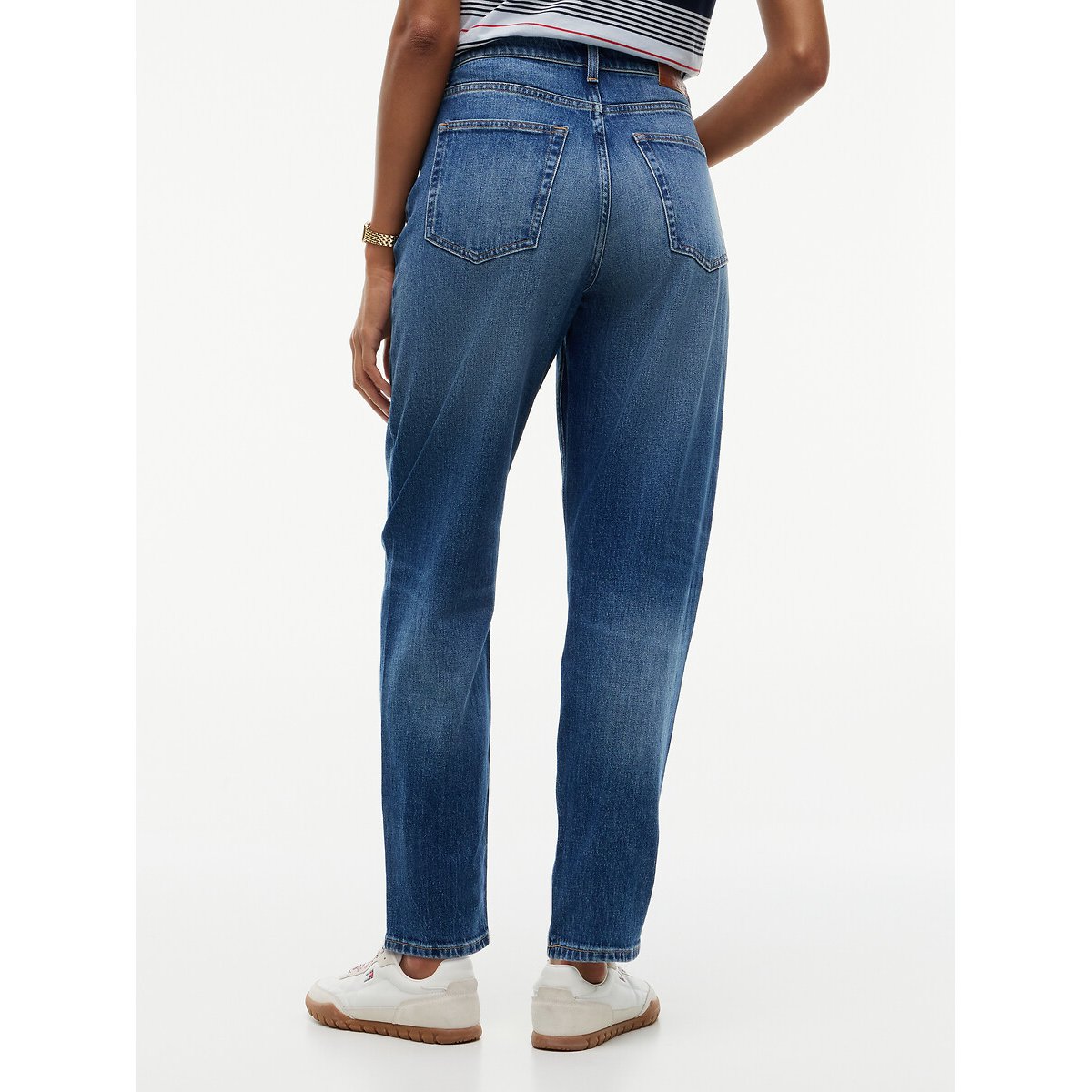 Jean mom taille haute denim foncé, TOMMY JEANS
