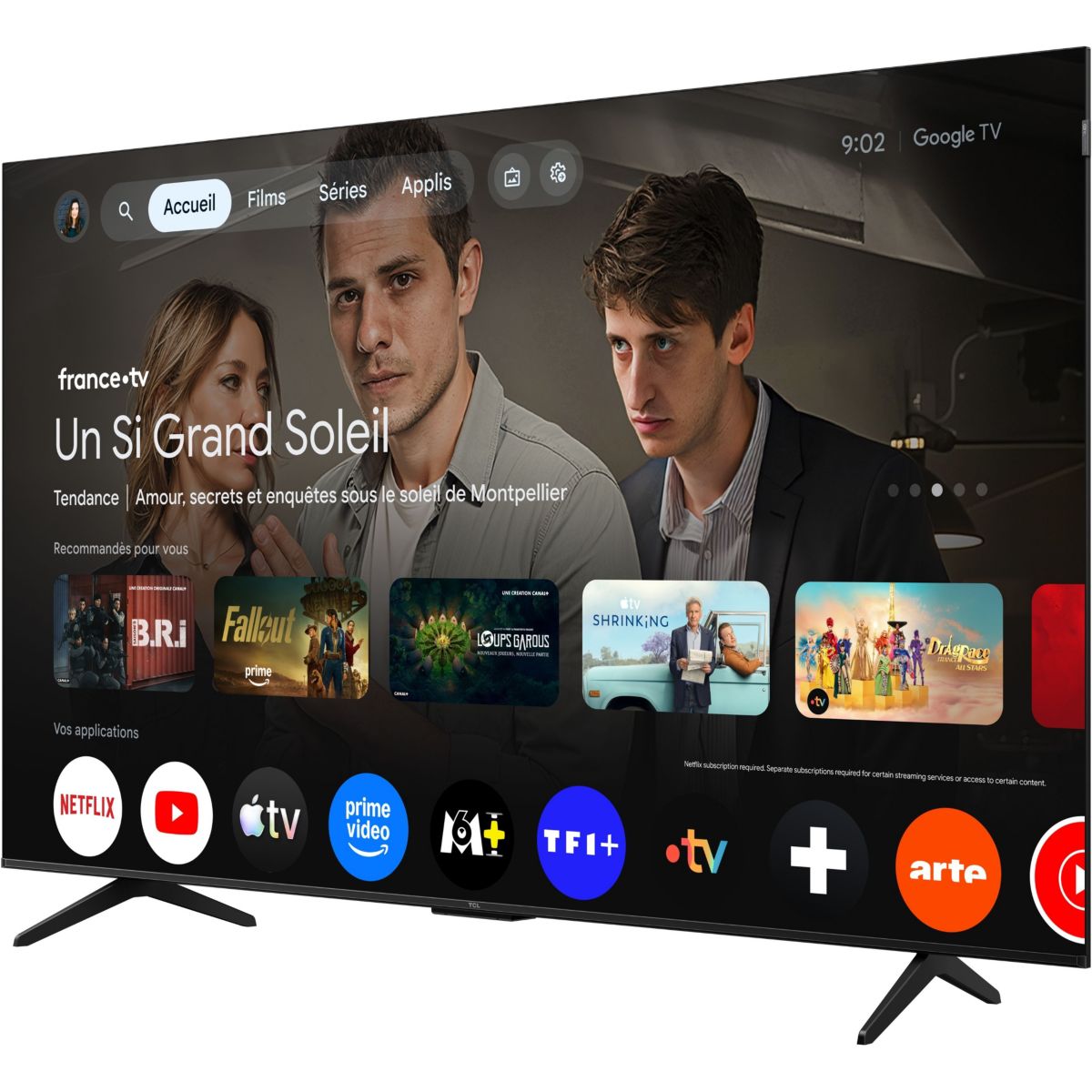 TV QLED 65P79L (2026) 65" (165 cm) couleur unique, TCL