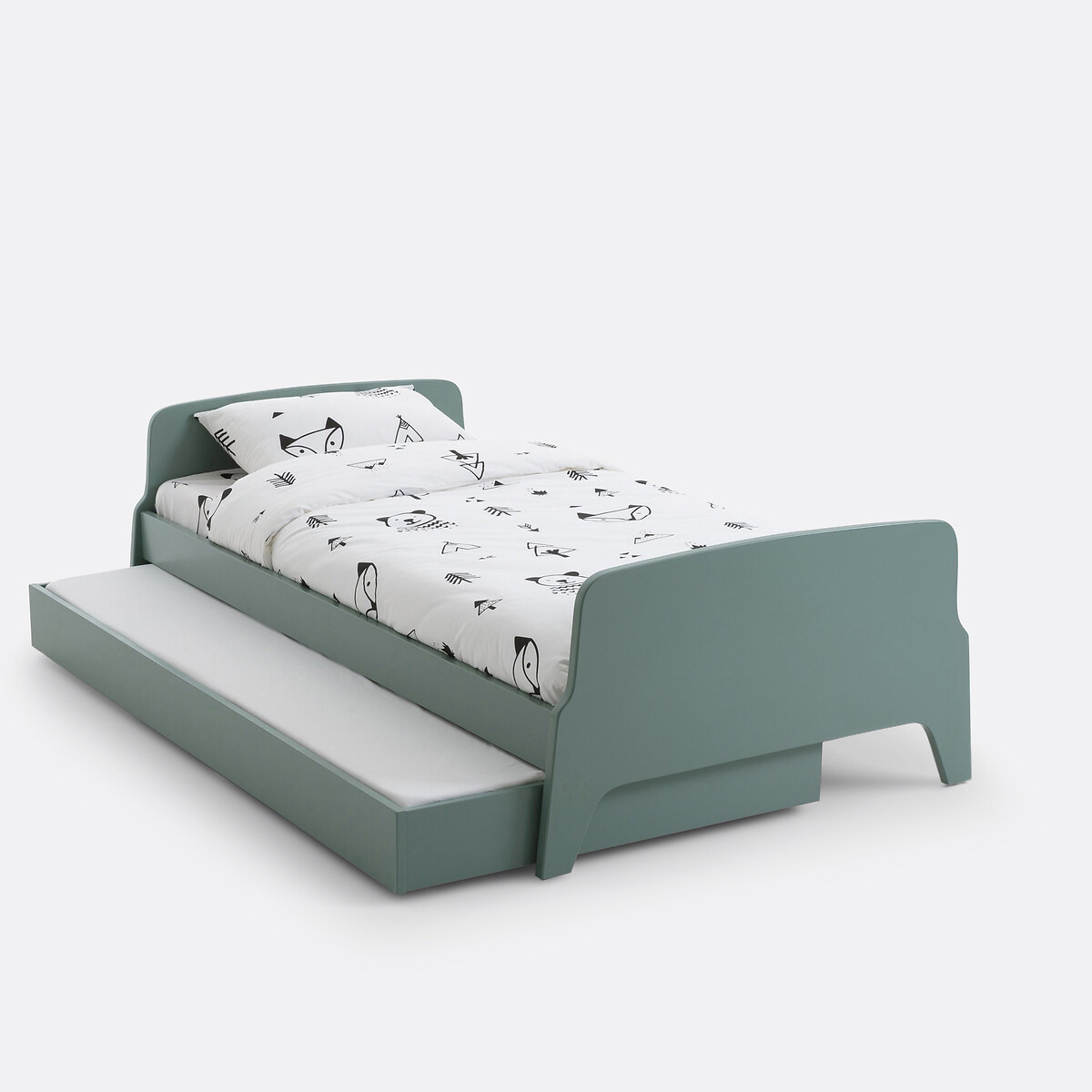 Tiroir lit style rétro vintage, 1 personne, Adil vert de gris, LA REDOUTE INTERIEURS