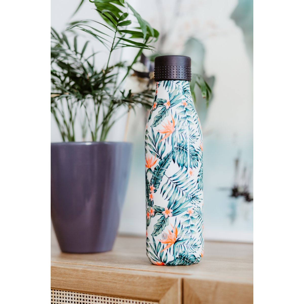 Bouteille isotherme Bottle UP Hawaii bril 500ml vert, LES ARTISTES PARIS