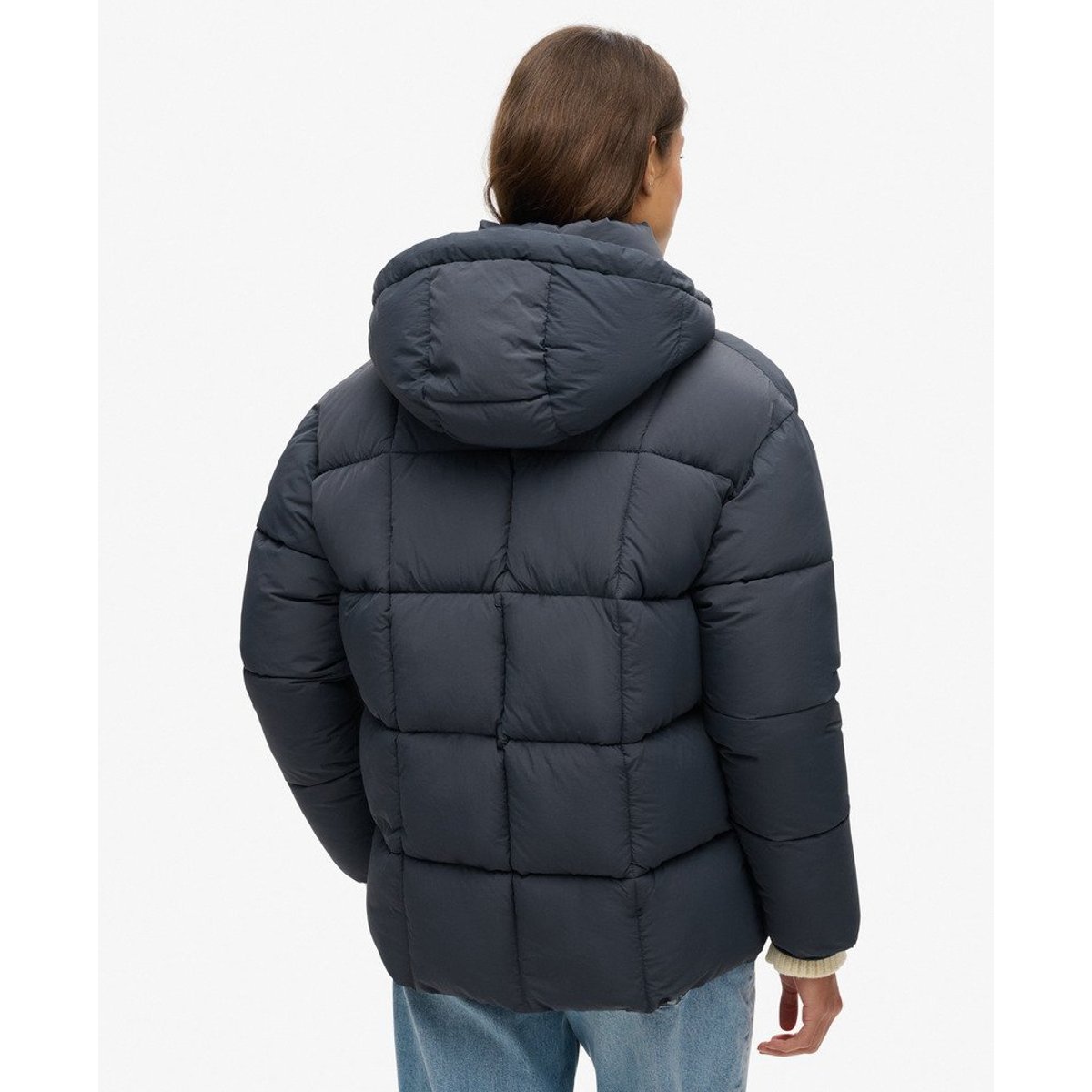 Manteau rembourré Montpellier bleu marine éclipse, SUPERDRY