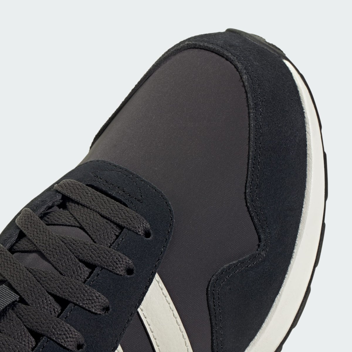 Baskets en cuir RUN 60s 4.0 carbon / orbit grey / core black, ADIDAS SPORTSWEAR