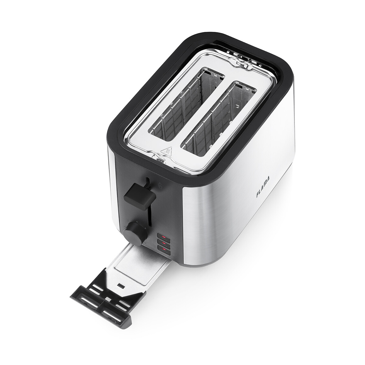 Torradeira Preta Inox 980W 961FL, FLAMA inox, FLAMA