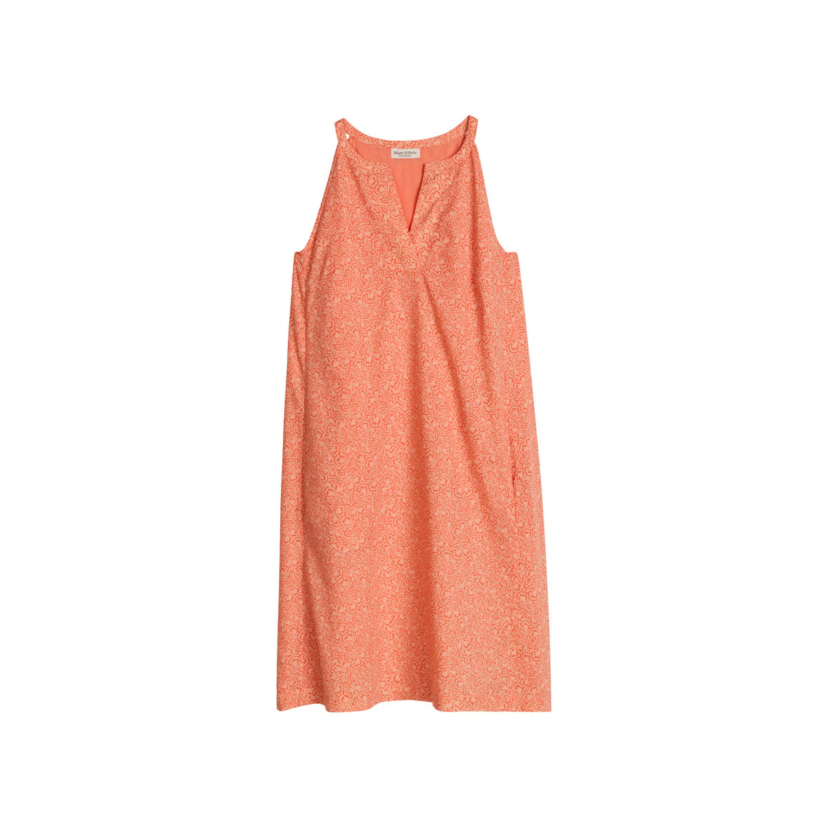 Robe d'été loose en voile de coton imprimé orange, MARC O'POLO