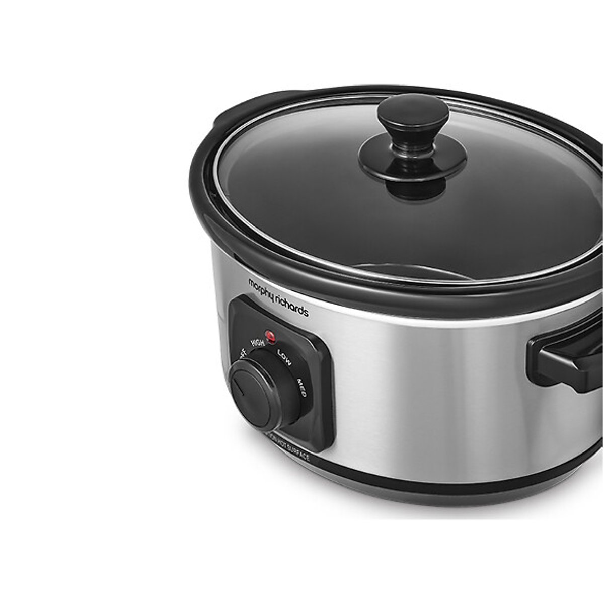 Stainless Steel 3.5L Slow Cooker - 460017 silver-coloured, MORPHY RICHARDS
