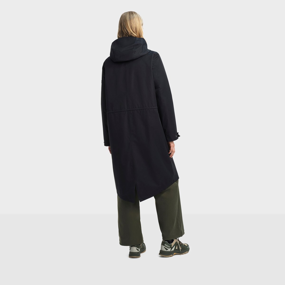 Parka fishtail à capuche T-KIT noir, AIGLE